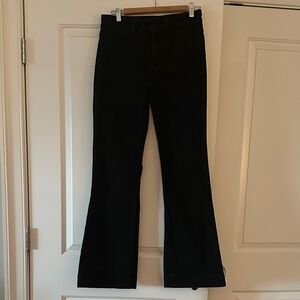 J. Crew Women's Black Flare Jeans Hugh Waist Sz 27